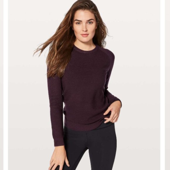 lululemon athletica Deep Purple Crew Neck Sweater - Picture 1 of 12